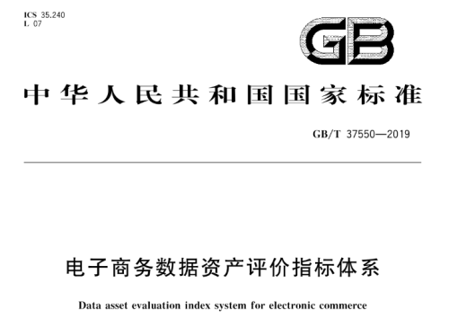 电子商务数据资产评价指标体系